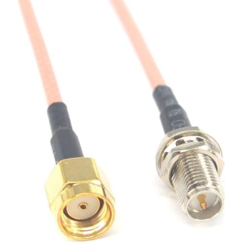 10 Pieces SMA adapter RP SMA Male to Female SMA Plug Jack RF Connector Pigtail Extension Cable 10cm RG316 Cord