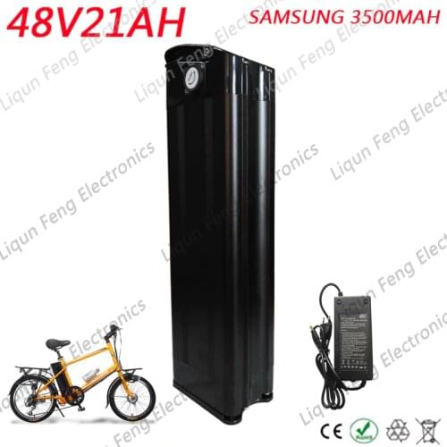 1000W 48V 21AH electric bike battery 48V Li-ion battery pack 48v silver fish scooter battery use Samsung 35E 18650 cell 30A BMS