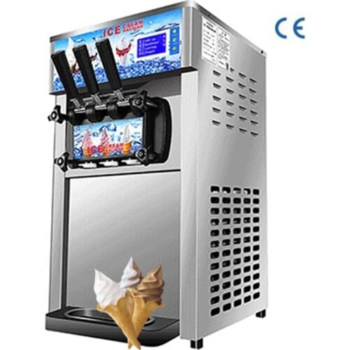1200W Table Top Mini Soft Serve Ice Cream Making Machine 3 Flavors Commercial Ice Cream Maker