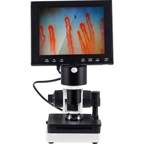 8 inch capillary nail fold microcirculation microscope support recording video