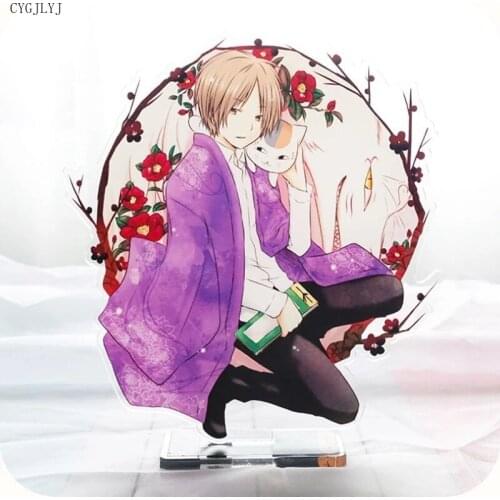 Anime Keychain Natsumes Book of Friends Natsume Nyanko Sensei Acrylic Stand Figure Desktop Decoration Collection For Students