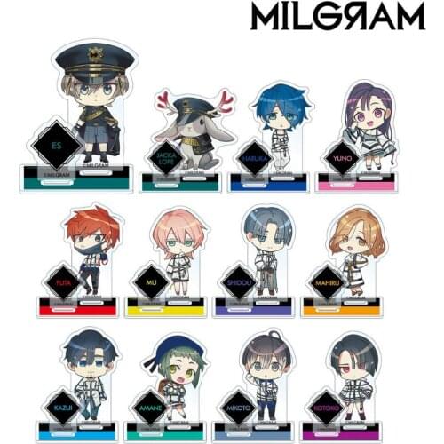 Anime Milgram MILGЯAM Shidou Kirisaki Es Haruka Sakurai Yuno Acrylic Figure Stand Model Plate Desk Decor Cosplay Keychain Gift