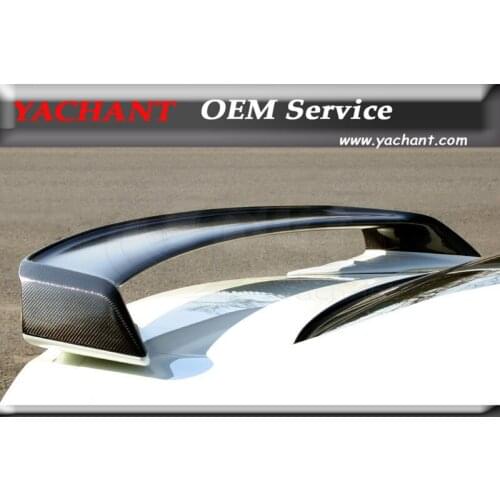 Car-Styling Carbon Fiber Rear Trunk Spoiler without Base Fit For 2008-2020 R35 GTR CBA DBA MN Style Rear Spoiler Wing w/o Base