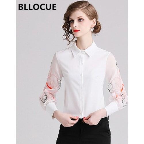 Женские белые рубашки BLLOCUE China At AliExpress