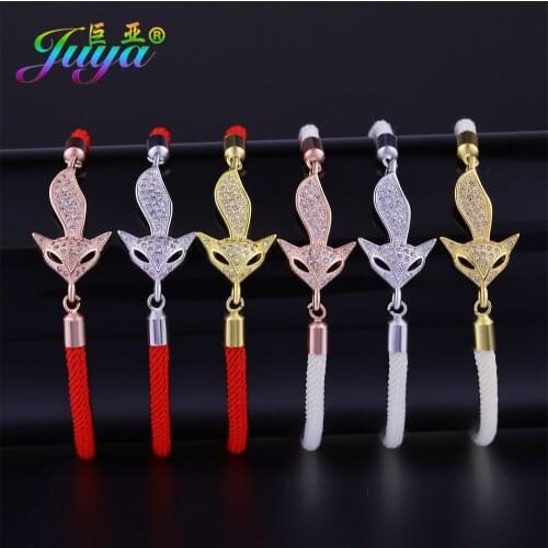 Animal Bracelets For Girls Micro Pave Zircon Gold//Rose Gold Fox Charm Bracelets Elephant Women Fashion Bracelets