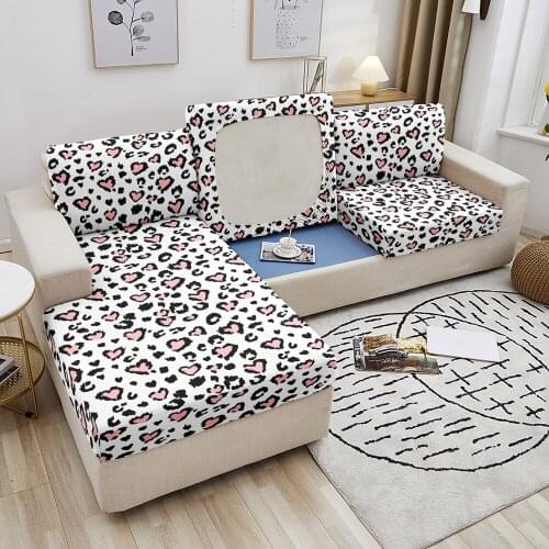 Love Pattern Sofa Seat Cushion Covers for Living Room Elastic Sofa Furniture Protector Couch Cover Stretch Slipcovers
