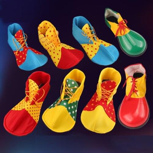 Adult Kids Circus Clown Shoes Cosplay Costume Performance Props Carnival Party Fancy Dress Halloween