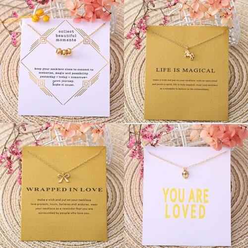 IF YOU Fashion Gold Hollow Beads Pendant Necklace For Women Personality Drop Chain Pendant Necklaces Jewelry