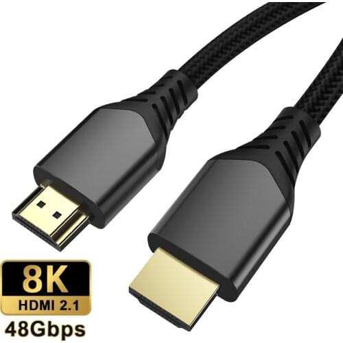 8K HDMI Cable HDMI2.1 Wire for Xiaomi Xbox Serries X PS5 PS4 Chromebook Laptops 8K120HZ 4K120Hz HDMI Splitter Digital Cable Cord