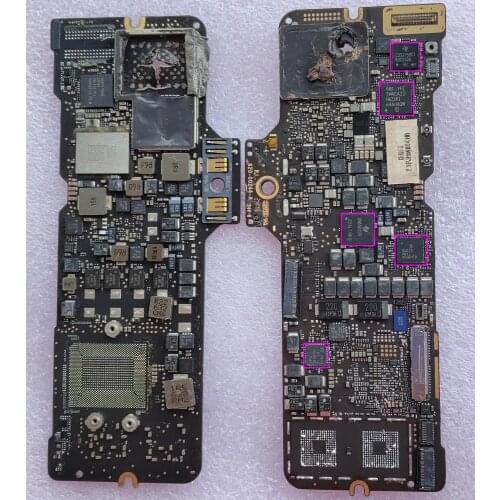 1-10PCS For MacBook Pro A1534 Faulty motherboard 820-00244 820-00244-A Mainboard, With SMC/BIOS 980 CD3215B01 339S0251 SN650839
