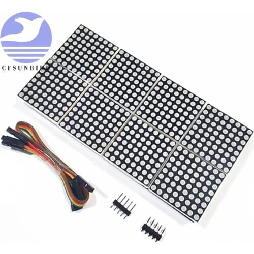 MAX7219 dot matrix module 8 dot matrix 2*4 display module MCU control driver module 8 In One Display 16LED 2*8