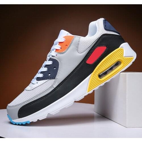 2021 New Big Size 36-47 Mens Sneakers Air Cushion Women Casual Running Shoes Light Breathe Comfort Outdoor Couple Jogging Shoes
