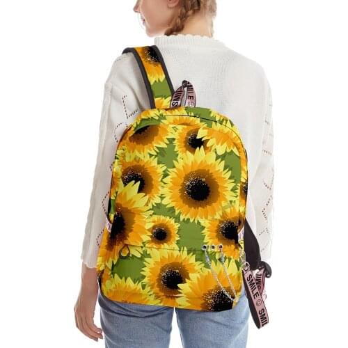 2020 New Hip hop 3D Print Sunflowers backpack Schoolbag Men/Women Shoulder Travel Bag Harajuku Teenage Girls bag