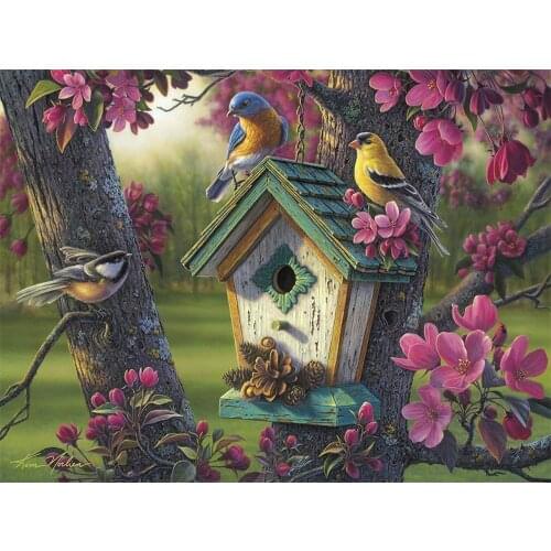 Landscape Natural DIY Embroidery Cross Stitch 11CT Kits Needlework Craft Set Printed Canvas Cotton Thread Home Design