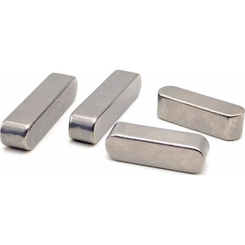 2pcs M10 flat key fillet pins type A dowels square material pin dowel GB1096 304 stainless stee
