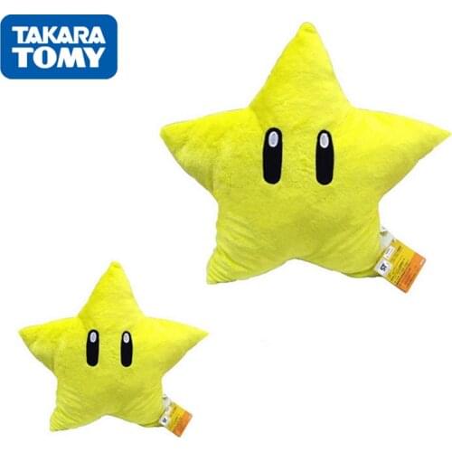 Anime Super Mario Bros Star Plush Doll Stuffed Plush Sofa Pillow Cartoon Decoration Ornaments Toys for Children Birthday Gifts