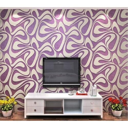Beibehang Modern minimalist curve deer snack wallpaper abstract art striped 3D thickened nonwoven fabric background 3d wallpaper