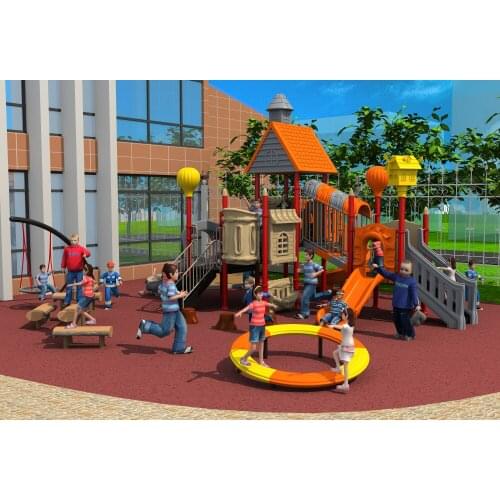 Standard exported outdoor plastic playground equipment park slide YLW-OUT171072