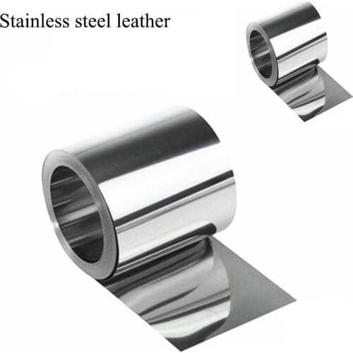 304 Stainless Steel Skin Thin Steel Plate Thin Plate Stainless Steel Foil Stainless Steel Square Plate 0.01-3MM