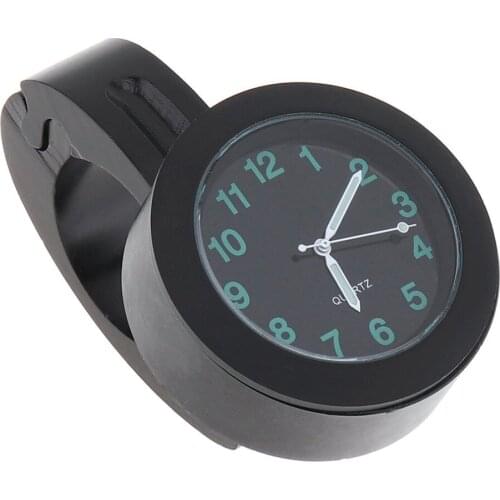 Universal Waterproof Bike Watch Grow In Dark Clock Motorcycle Alluminum Alloy Dial Mini for Mounting Bicycle Handlebar