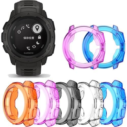 TPU Protective Case Cover For Garmin Instinct Smart Watch Cases Protector Shell Frame