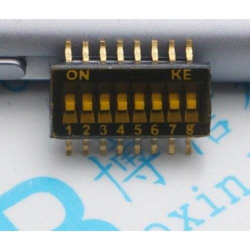 10Pcs Dshp08Tsger 8Bit 1.27Mm 16Pin 8 Shift Switch 16Pin Smd Code Switch
