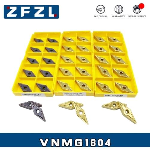 10pcs VNMG160408 VNMG160404 VP15TF UE6020 US735 CNC turning insert VNMG carbide external turning toolholder CNC machining center
