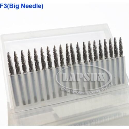 20pcs 1/8" 3mm Tungsten Carbide Burr Rotary Cutter files Points Drill Bit Set CNC Engraving CED Needle F3