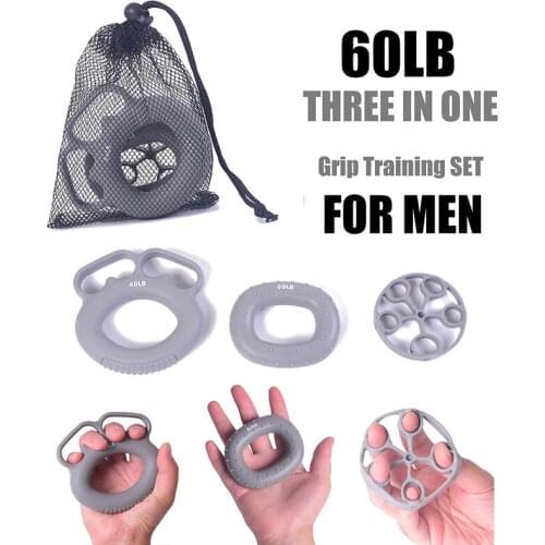 3pcs Hand Gripper Trainer Forearm Hand Carpal Expander Dynamometer Strengthen Training Finger Exersiser Grip Pow Strength Force