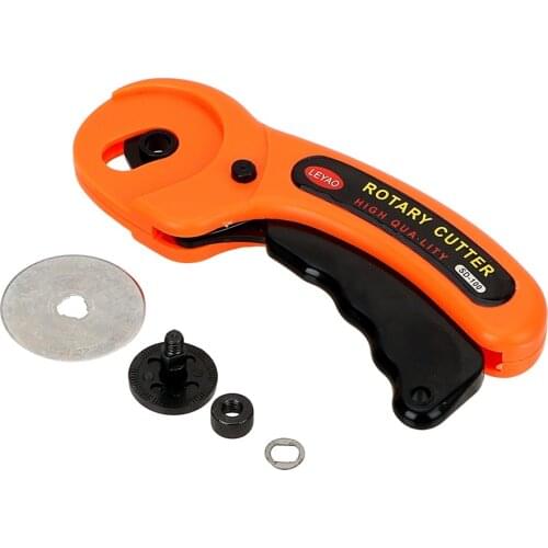 45MM Leathercraft Rotary Cutter Cloth Cutter Tool Fabric Leather Craft Fabric Circular Blade Knife DIY Patchwork Sewing Quilting