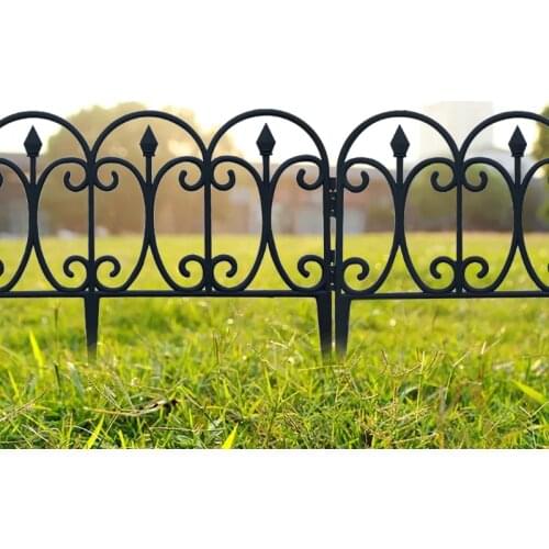 Fencing Barrier 5pcs Decorative Garden Fence Outdoor Rustproof Landscape Border Folding Patio Fences Flower Bed