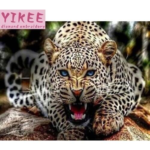 Diamond painting full,5d diamond embroidery,diamond painting cross stitch leopard