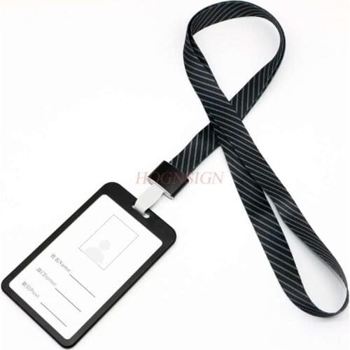 Aluminium alloy card holder work badge badge brand work permit card holder employee badge