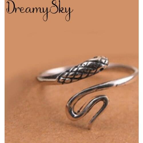 Bohemian Retro Big Snake Ring For Women Fashion Open Finger Rings Female Boho Jewelry