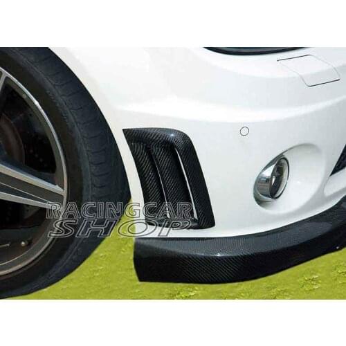 REAL CARBON FIBER SIDE VENT INSERT C63 STYLE for MERCEDES BENZ W204 C-CLASS 2008-2011 M078