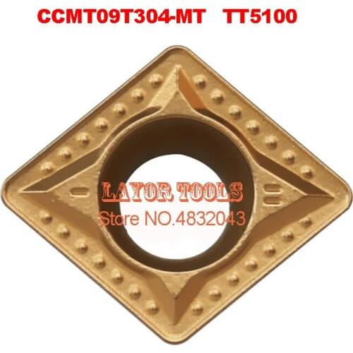 CCMT09T304-MT TT5100, 10pcs Cnc Lathe Dedicated Blade,suitable For Outer Circle, Inner Hole