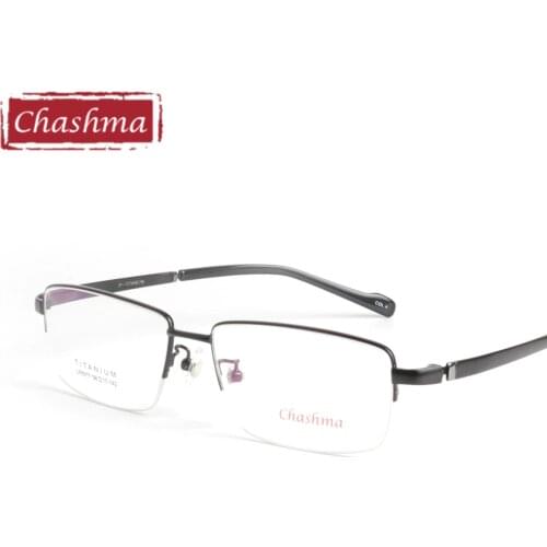 Chashma Brand Pure Titanium Eye Glasses Super Quality Light Glasses Eyeglasses Wide Big Eyewear Oversize Frames Men 150 mm