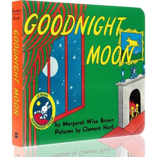 Baby Goodnight Moon Board Book Bedtime story book Age 0-6 Baby Story Book English Learning Toys for Children Story Reading Book