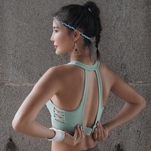 XPUHGM Brand Side Cross Women Sports Bra Adjustable Back Buckle Yoga Bra Sexy Women Comfortable Running Shockproof Fitness Bra