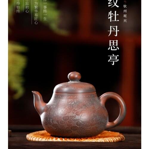 Chinese Traditional Ceramic Teapot Pure Handcraft Beautiful Appearance Household Pu'er Oolong Tea Set High Grade Clay Kettle