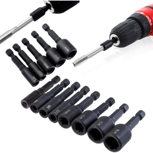 Tap Socket Collet Wrench M4-16 Machine Die Socket Adapter Hex Shank Square Drive