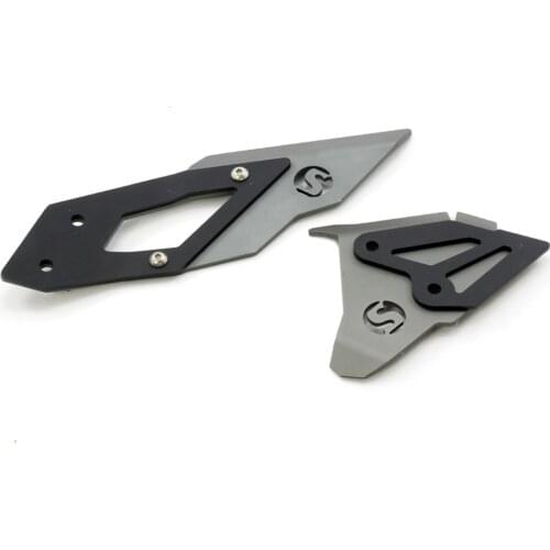 For BMW F800GS 13-16 Left Right Heel Guard Foot Peg Bracket Rear Set Black Titanium