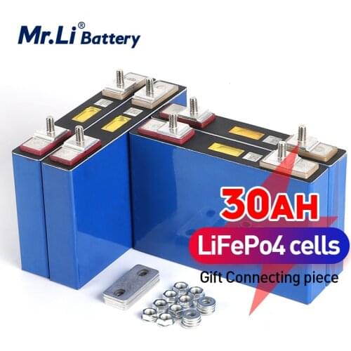 Mr.Li 3.2V 40Ah LiFePO4 Battery Cell 40000mAh Lithium iron phosphate deep cycles for Diy 12V 24V 36V 48V solar energy UPS power