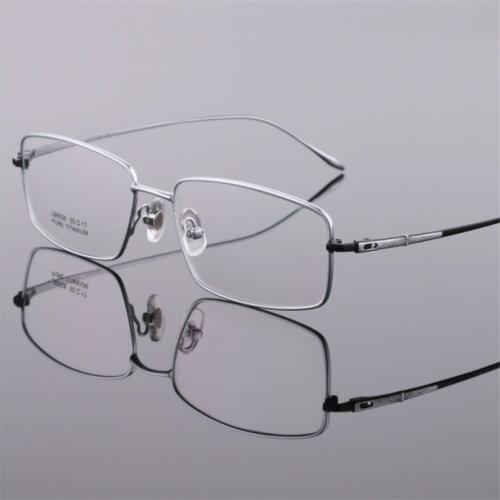 55-17-140 Pure titanium glasses Eyewear Full frame Eyeglasses Men Optical glasses Designer Prescription glasses Large frame 628