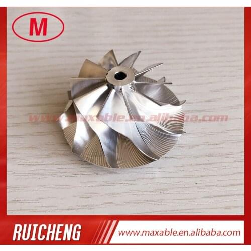 RHF5 reverse 52.56/68.01mm 5+5 blades high performance aluminum 2618/milling/billet compressor wheel