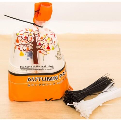 Self-locking plastic nylon tie Nylon cable tie fastening ring tie zip wraps strap nylon cable tie set for Packaging 100PCS