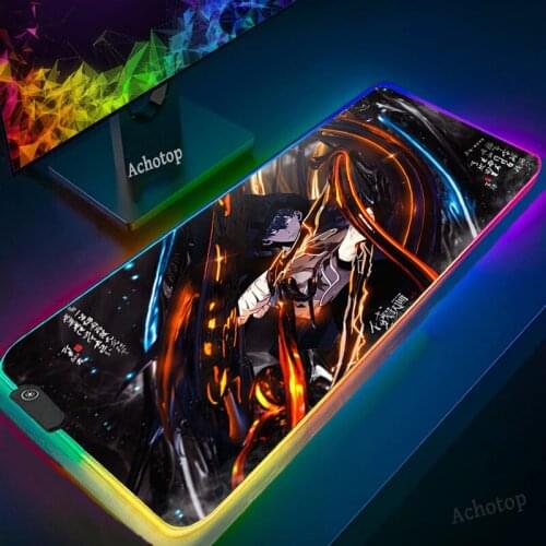Solo Leveling LED Top Quality Gaming Player desk laptop Rubber Mat Mouse RGB Light Large Anime Mouse Pad Desk Mats with Backlit