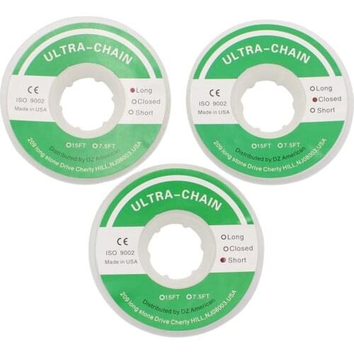 Dental Orthodontic Elastic Rubber Power Ultra Chain Clear Transparent Continuous Type Dentist Tool Dental Lab Closed/Short/Long