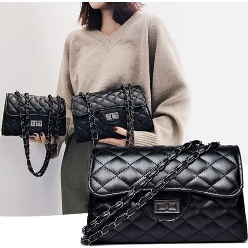 Shoulder bag luxury brand crossbody bag with chain designer purses and handbags pu leather small messenger bag for women 2020