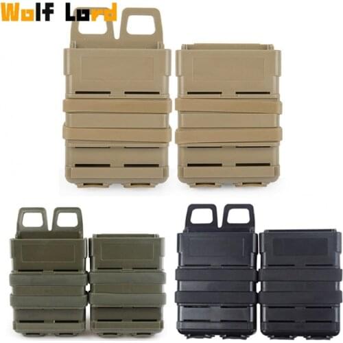 Tactical Military Pistol Mag Bag AR M4 5.56 Army Airsoft Molle Fast Mag Magazine Pouch Outdoor Training Hunting Accessories Bags